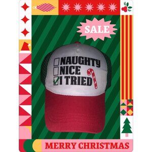 Christmas trucker snap back cap